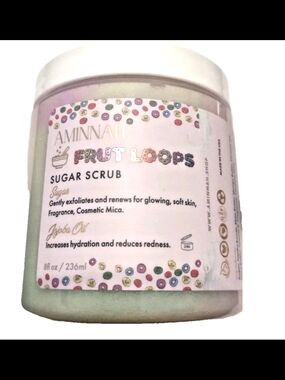 AMINNAH Fruit Loops Sugar Scrub.